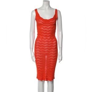 Orange Fuzzi Knit Dress